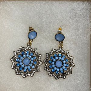 blue earrings